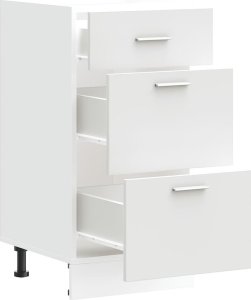 vidaXL Dolna szafka biała 40x46x81,5 cm Drewno klejone 5