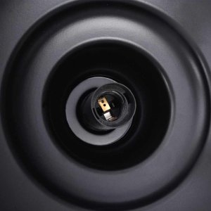 vidaXL Lampa wisząca E27 Czarna  31 cm Żelazo 10