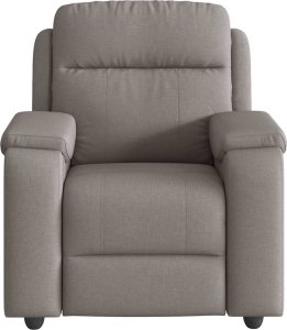vidaXL Rozkładany fotel masujący, taupe, obity tkaniną 3