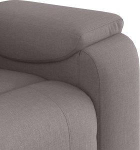 vidaXL Rozkładany fotel masujący, taupe, obity tkaniną 9