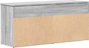 vidaXL Ławka z miejscem na buty, szary dąb sonoma, 102x30,5x45 cm 6