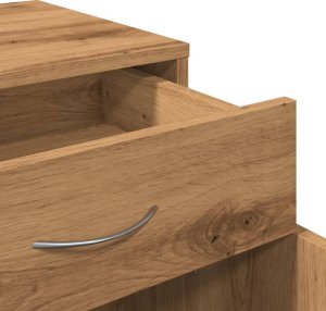 vidaXL Szafka na kółkach, dąb artisan, 45x38x54 cm 9