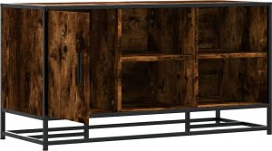 vidaXL Ławka z miejscem na buty, przydymiony dąb, 100x40x53,5 cm 6