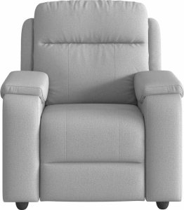 vidaXL Fotel rozkładany, szary, obity tkaniną 3