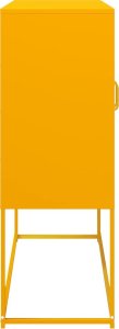 vidaXL Szafka, musztardowa, 100,5x39x107 cm, stal walcowana na zimno 7