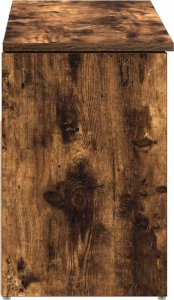 vidaXL Ławka z miejscem na buty, przydymiony dąb, 102x30,5x45 cm (859140) 5