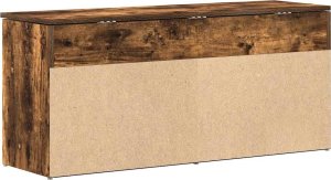vidaXL Ławka z miejscem na buty, przydymiony dąb, 102x30,5x45 cm (859140) 6