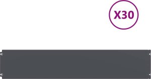 vidaXL Obrzeża trawnikowe 30 szt. Antracyt Stal walcowana na zimno 2