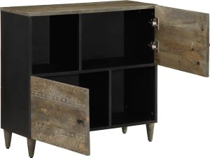 vidaXL Komoda 80x33x75 cm Drewno lite Mango 2