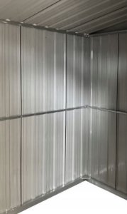 Domek metalowy na narzędzia blaszak szopa 340x319x200 szary antracytowy 11