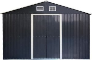 Domek metalowy na narzędzia blaszak szopa 340x319x200 szary antracytowy 2