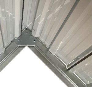 Domek metalowy na narzędzia blaszak szopa 340x319x200 szary antracytowy 7