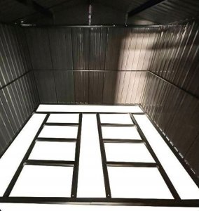 Domek metalowy na narzędzia blaszak szopa 340x319x200 szary antracytowy 8