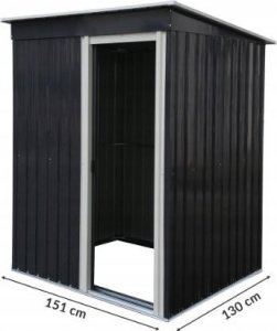 kontrast Domek narzędziowy metalowy 130x151x182 blaszak szopa 3