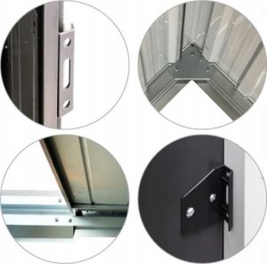 kontrast Domek narzędziowy metalowy 130x151x182 blaszak szopa 5