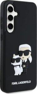 Karl Lagerfeld KLHCS24FE3DRKCNK S24 FE    S721 czarny/black hardcase 3D Rubber Karl&Choupette 4