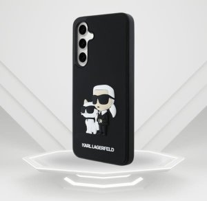 Karl Lagerfeld KLHCS24FE3DRKCNK S24 FE    S721 czarny/black hardcase 3D Rubber Karl&Choupette 10