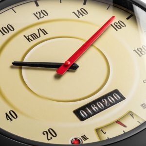 NexTime Zegar ścienny kierowcy PRĘDKOŚCIOMIERZ RETRO 5