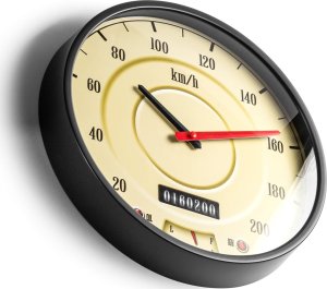 NexTime Zegar ścienny kierowcy PRĘDKOŚCIOMIERZ RETRO 6