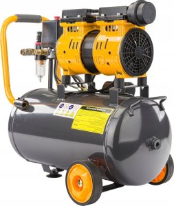 KOMPRESOR BEZOLEJOWY 24L SPRĘŻARKA 8 BAR 220l/min 230V SEPARATOR CICHY 59dB 4