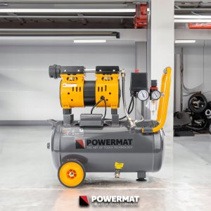 KOMPRESOR BEZOLEJOWY 24L SPRĘŻARKA 8 BAR 220l/min 230V SEPARATOR CICHY 59dB 8