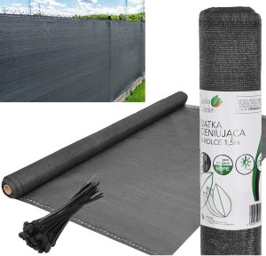 Saska Garden Siatka cieniująca 110g/m2 1.5x50m ciemno szara 2
