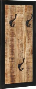 vidaXL Wieszak na ubrania 40x2x80 cm lite drewno surowe mango 1