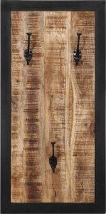 vidaXL Wieszak na ubrania 40x2x80 cm lite drewno surowe mango 2