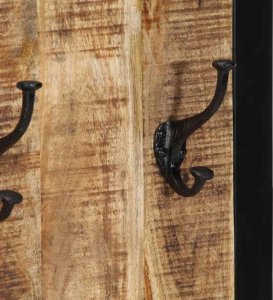 vidaXL Wieszak na ubrania 40x2x80 cm lite drewno surowe mango 6