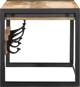 vidaXL Wieszak na ubrania 80x35x35 cm lite drewno surowe mango 3