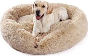 LEGOWISKO DLA PSA KOTA 80 CM DUŻE OKRĄGŁE PLUSZOWE MIĘKKIE POSŁANIE DLA ZWIERZĄT ROZMIAR L 7