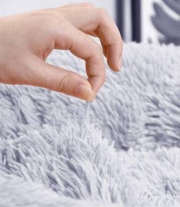 LEGOWISKO DLA PSA KOTA 80 CM DUŻE OKRĄGŁE PLUSZOWE MIĘKKIE POSŁANIE DLA ZWIERZĄT ROZMIAR L 8