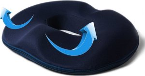 PODUSZKA ORTOPEDYCZNA REHABILITACYJNA DO SIEDZENIA PROFILOWANA Z OTWOREM NA KRZESŁO FOTEL DO AUTA BIURA 2