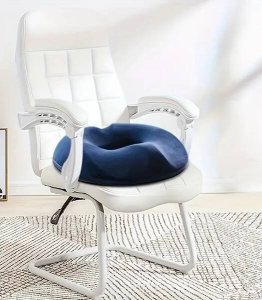 PODUSZKA ORTOPEDYCZNA REHABILITACYJNA DO SIEDZENIA PROFILOWANA Z OTWOREM NA KRZESŁO FOTEL DO AUTA BIURA 3