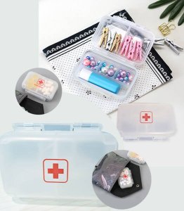 POJEMNIK KASETKA NA LEKI ORGANIZER TYGODNIOWY PLASTIKOWY 1