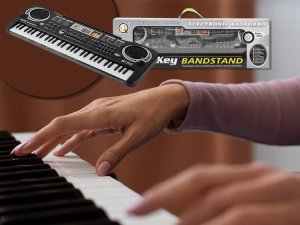 KEYBOARD PIANINO DO NAUKI ORGANY DLA DZIECI DOROSŁYCH 61 KLAWISZY MIKROFON ZASILACZ ZESTAW 6