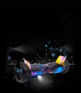 DESKOROLKA ELEKTRYCZNA TERENOWA DLA DZIECI MŁODZIEŻY DUŻE KOŁA HOVERBOARD BLUETOOTH LED 11