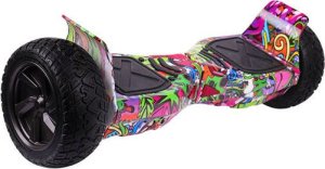 DESKOROLKA ELEKTRYCZNA TERENOWA DLA DZIECI MŁODZIEŻY DUŻE KOŁA HOVERBOARD BLUETOOTH LED 18