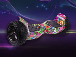 DESKOROLKA ELEKTRYCZNA TERENOWA DLA DZIECI MŁODZIEŻY DUŻE KOŁA HOVERBOARD BLUETOOTH LED 19