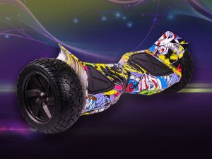 DESKOROLKA ELEKTRYCZNA TERENOWA DLA DZIECI MŁODZIEŻY DUŻE KOŁA HOVERBOARD BLUETOOTH LED 21