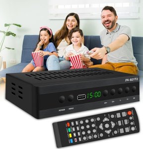 DEKODER TUNER DVB-T DVB-T2 DVB-C TELEWIZJA NAZIEMNA ODBIORNIK TELEWIZYJNY FULL HD ZESTAW PILOT 4