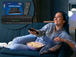 DEKODER TUNER DVB-T DVB-T2 DVB-C TELEWIZJA NAZIEMNA ODBIORNIK TELEWIZYJNY FULL HD ZESTAW PILOT 6