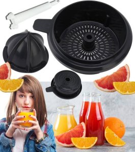 WYCISKARKA DO SOKÓW SOKOWIRÓWKA PRZYSTAWKA DO ROBOTA KUCHENNEGO THERMOMIX CZARNA CZĘŚĆ ZAMIENNA 1
