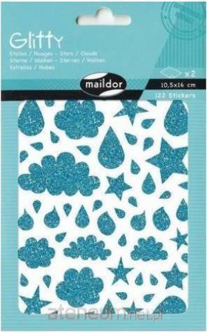 Maildor Naklejki Glitty gwiazdy i chmury (201283) 1
