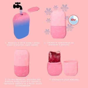 Yeye Silikonowy lodowy masażer do twarzy i ciała Fioletowy 14