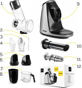Wyciskarka wolnoobrotowa Yoer Nutrmio SJ01BK 13