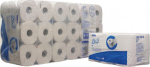 Kimberly-Clark Scott Essential - Papier toaletowy w małych rolkach, 2 warstwy, biały - 600 odcinków 2