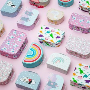 DINOZAURY - Dekoracyjne walizeczki dziecięce 3 szt. Sass&Belle 2