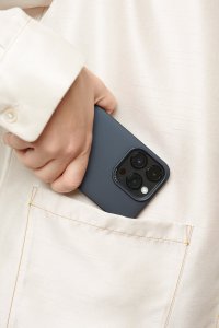 Etui Nudient Thin do iPhone 14 Pro Max    niebieski/midwinter blue 2