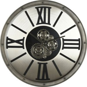 Zegar Ścienny Home ESPRIT Szampan Metal Szkło 80 x 10 x 80 cm 1